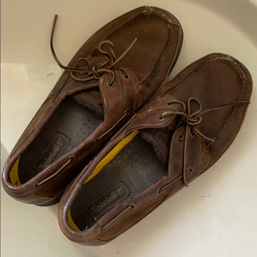 TIMBERLAND Leather Boat Shoes 12M